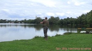Забросы инерционной катушкой Нельма. Июль 2016