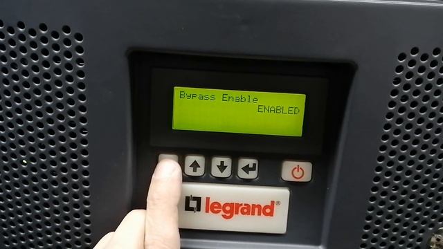 Menu UPS Legrand Trimod 40kVA (Меню ИБП Легранд Тримод 40кВА) смотреть онлайн