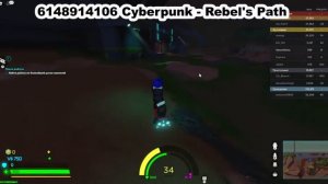 Cyberpunk - Rebel's Path КОД на музыку в роблоксе roblox music codes