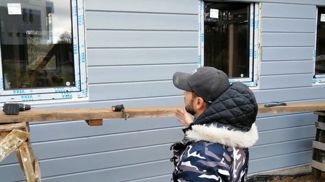 1.11. Каркасная баня 10х4,5. Имитация бруса 200мм. Подробная инструкция монтажа. Заводская покраска смотреть онлайн