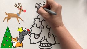 How to draw a Christmas tree | Как нарисовать ёлку | Rojdestvo daraxti chizish