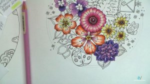 Coloring for BEGINNERS 'Ivy and Inky butterfly' Part 2 / Polychromos  pencils/ Раскраска-антистресс