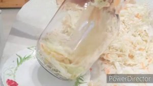 Квашенная капуста с антоновкой