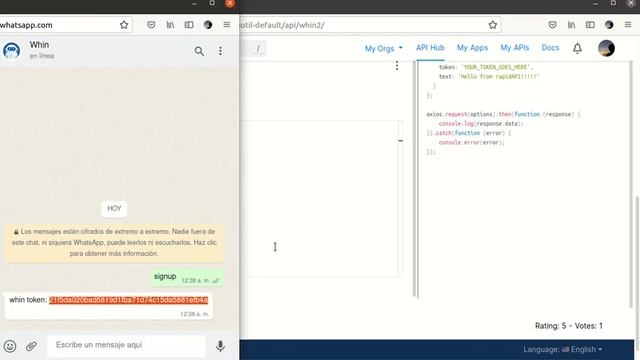 Send free whatsapps with rapidAPI - whin. смотреть онлайн