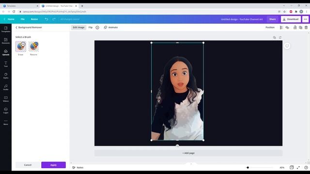 How to add Glow effect to image in Canva | Add Glow effect to image in Canva | Canva tutorial