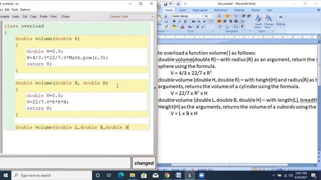 Function Overloading in Java | ICSE Class 10 Computer Application