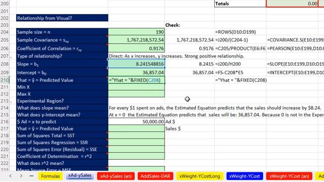 Linear Regression Made Easy! The Epic Full Story with all Details. Excel Statistical Analysis 50
