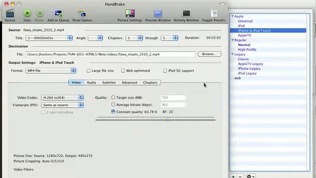 HTML5 Training Course: Video - Encoding and Embedding