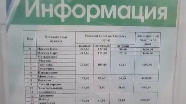 Новое расписание электричек из Балабаново