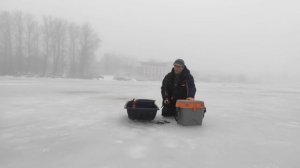 Ходили,Сверлили Здоровенные Лещи.Ловля Леща на Реке со Льда,без Прикормки.