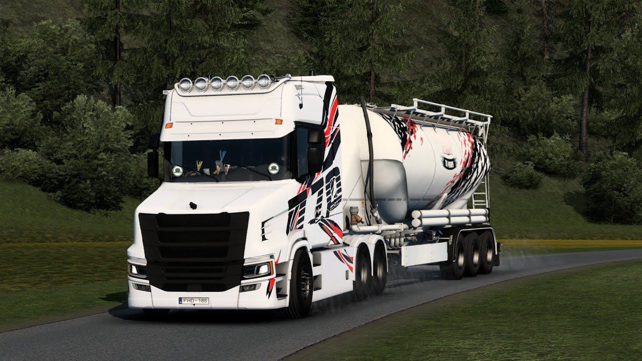 [ETS 2] Crawling by Scania T730 Next Gen on EuroMap смотреть онлайн