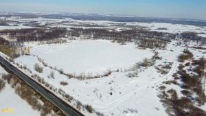 Самарская область, пгт Алексеевка, озеро Лесное, видео с DJI mini 2