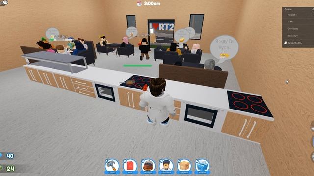 Строим ресторан Roblox с другом Restaurant Tycoon 2