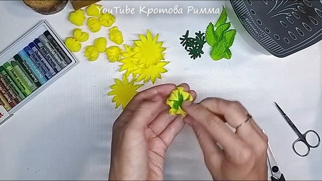 Хризантемы из фоамирана легко и просто!!!