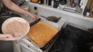 #рецепты# как приготовить вкусный рулет из куриного фарша...