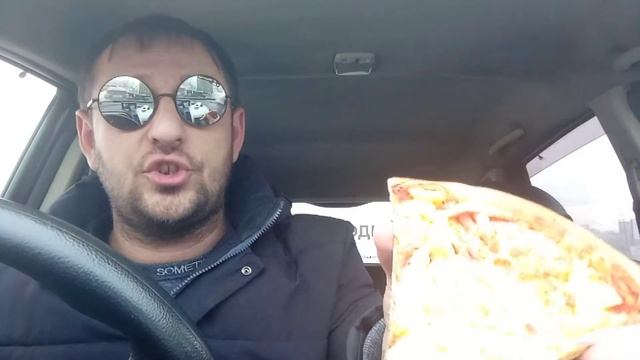 Mukbang/Мукбанг Пицца с Ананасами, Пицца пепперони, картошка по деревенски, крабовый салат