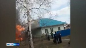 Пожар в городе Колпашево