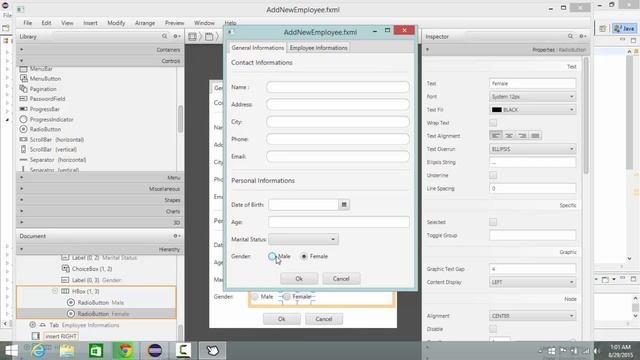 JavaFX with Scene Builder : Lecture 9: Working with Radio Buttons смотреть онлайн