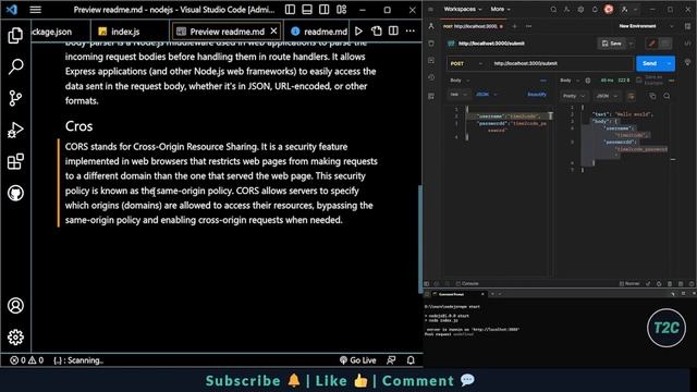 Node.js Tutorial-4: Using CORS for Secure Cross-Origin Requests | time2code ?