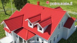 Финская металлочерепица Poimukate - лучшая кровля для гаража