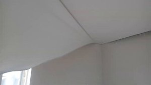 Холодный монтаж натяжного потолка.