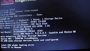 Intel CPU uCode loading error - Solved!