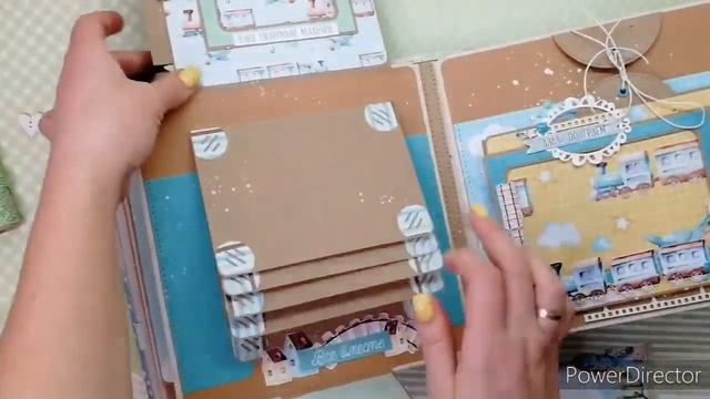 #ScrapMania_tm Детский альбом своими руками в американском стиле