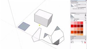 Упражнение - создание групп в SketchUp