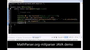 MathParser.org-mXparser live Java demonstration