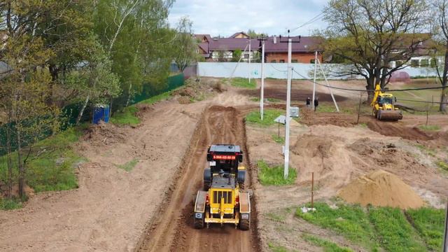 Поселок "Буньково". Строительные работы, часть 1. смотреть онлайн