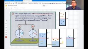 Физика 8 класс Распределение зарядов Задача