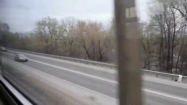 Электропоезд ЭД9М-0174. Покатушки в салоне вагона от моста через Обь до Присягино+отправление. смотреть онлайн