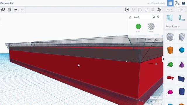 Square chocolate bar - TinkerCAD tutorial