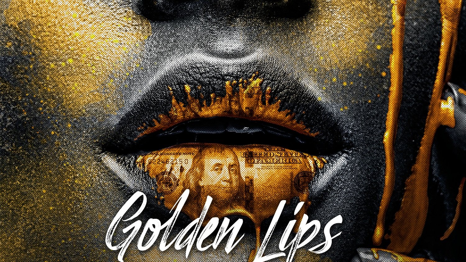 Рисую ДЕНЕЖНУЮ КАРТИНУ - Золотые губы с руками | Golden lips