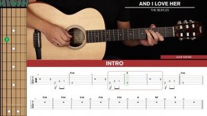 And I Love Her Guitar Cover The Beatles ?|Tabs + Chords|