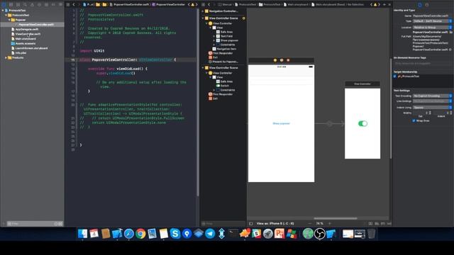 Протоколы в Swift, Понятие делегата, протокола. Реализация Поповера. Delegate, Protocol, Popover смотреть онлайн
