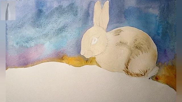 ?как нарисовать милого ЗАЙЧИКА!?How to draw a cute bunny?Друзья! Нарисовать зайца просто! ?акварель