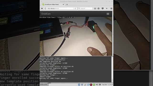 Testing Modul FingerPrint dengn lib Python смотреть онлайн