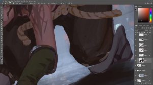 Mineko: raid - speed painting (Time-lapse)