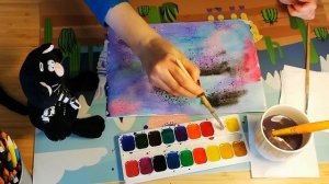 Илона Котляр, воспитатель Школы № 1504. Космическая аппликация