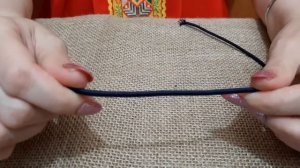 Резинка шляпная Темно синяя 3 мм