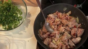 Вареники со свининой и зелеными сливами | Мясо. От филе до фарша