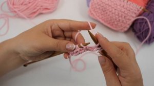 Волшебный двухсторонний узор спицами ?♀ из одного ряда
