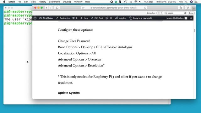 Wikipedia Kiosk Addendum for Raspberry Pi 2 and 3 смотреть онлайн