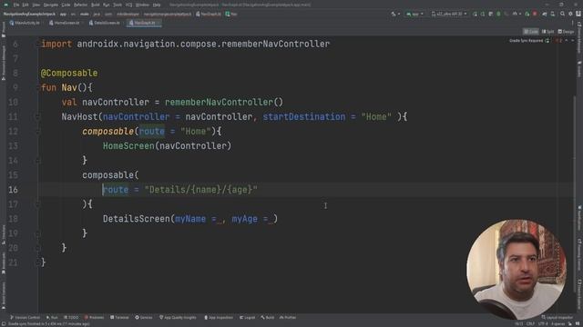 24 - NAVIGATION with ARGUMENTS - Android Jetpack Compose
