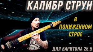 Калибр струн для баритона 26.5 в пониженном строе | Schecter Jeff Loomis JL-7 FR VRS