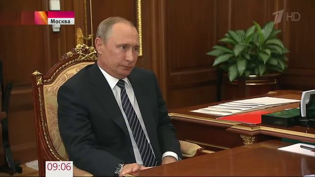 Состоялась рабочая встреча президента РФ с временно исполняющим обязанности главы Чечни Р Кадыровым смотреть онлайн