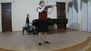 Й.Бенда Граве, Ф.Верачини Аллегро Ля мажор, Аполлинария Безгодова, скрипка