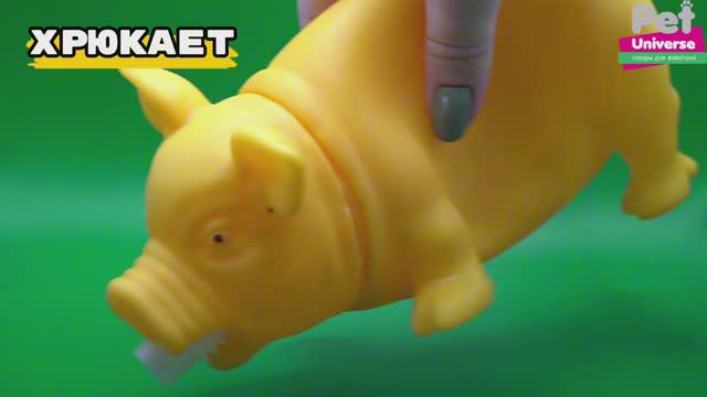 PU3028Y Игрушка для собак Pet Universe хрюкающий поросёнок со звуком 20х9х8,5 см смотреть онлайн
