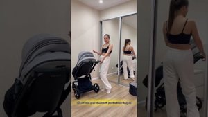 Видеобзор детской коляски 2в1 от блогера с автоматическим тормозом TUTUM Amarobaby.